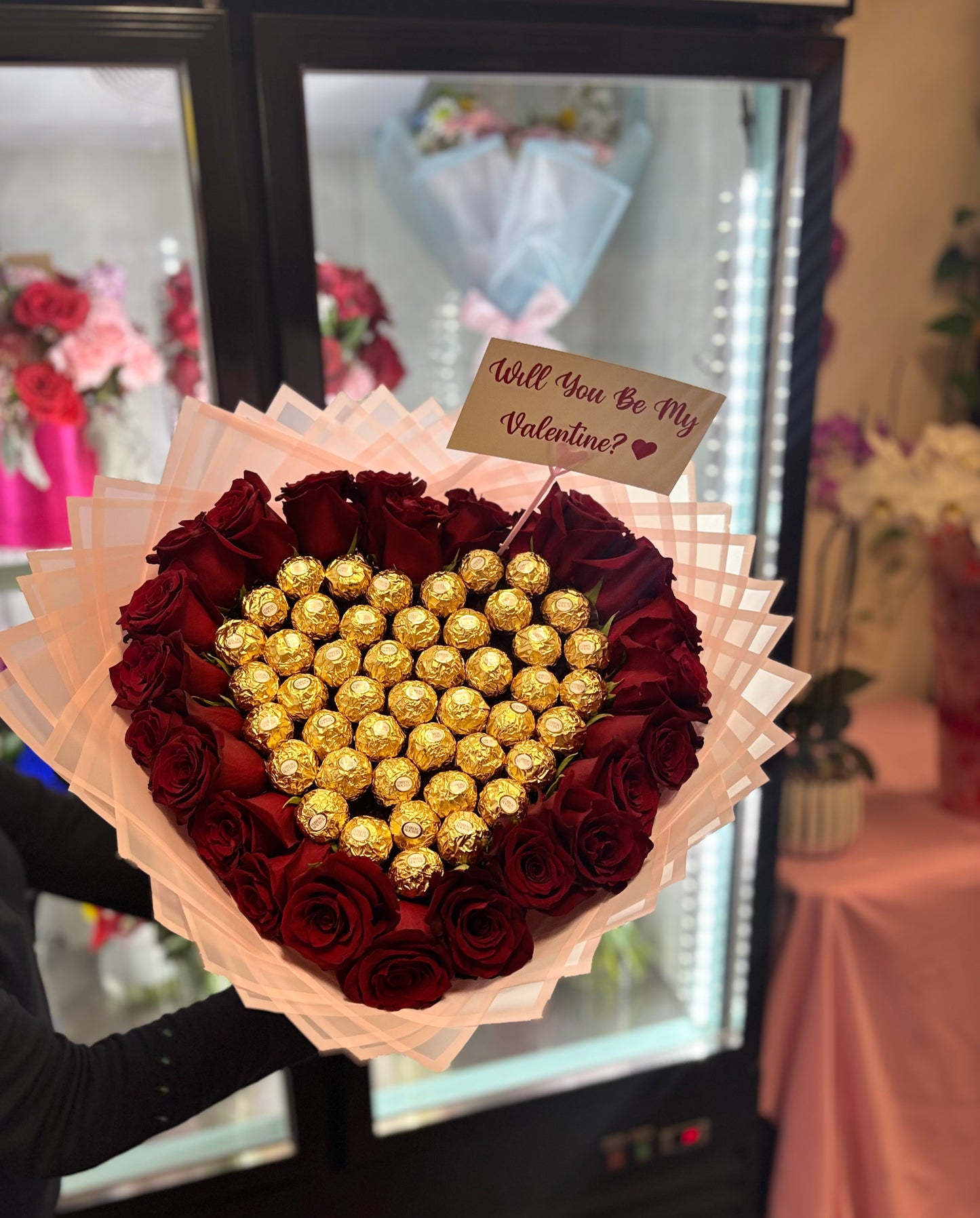 Heart Chocolate Rose Bouquet