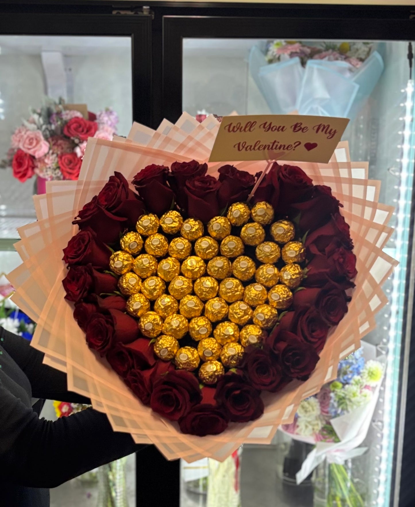 Heart Chocolate Rose Bouquet