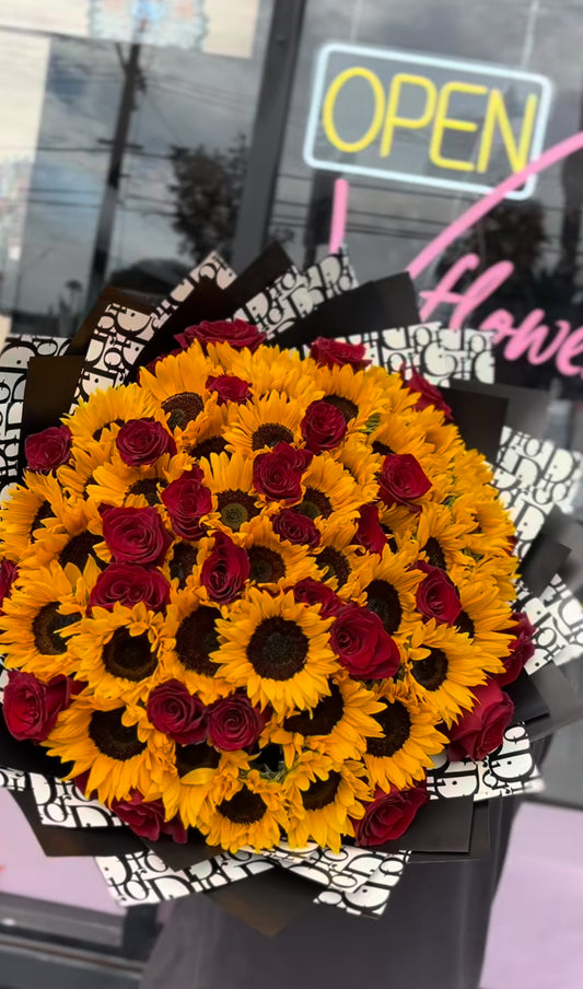 Sunflower Rose Bouquet