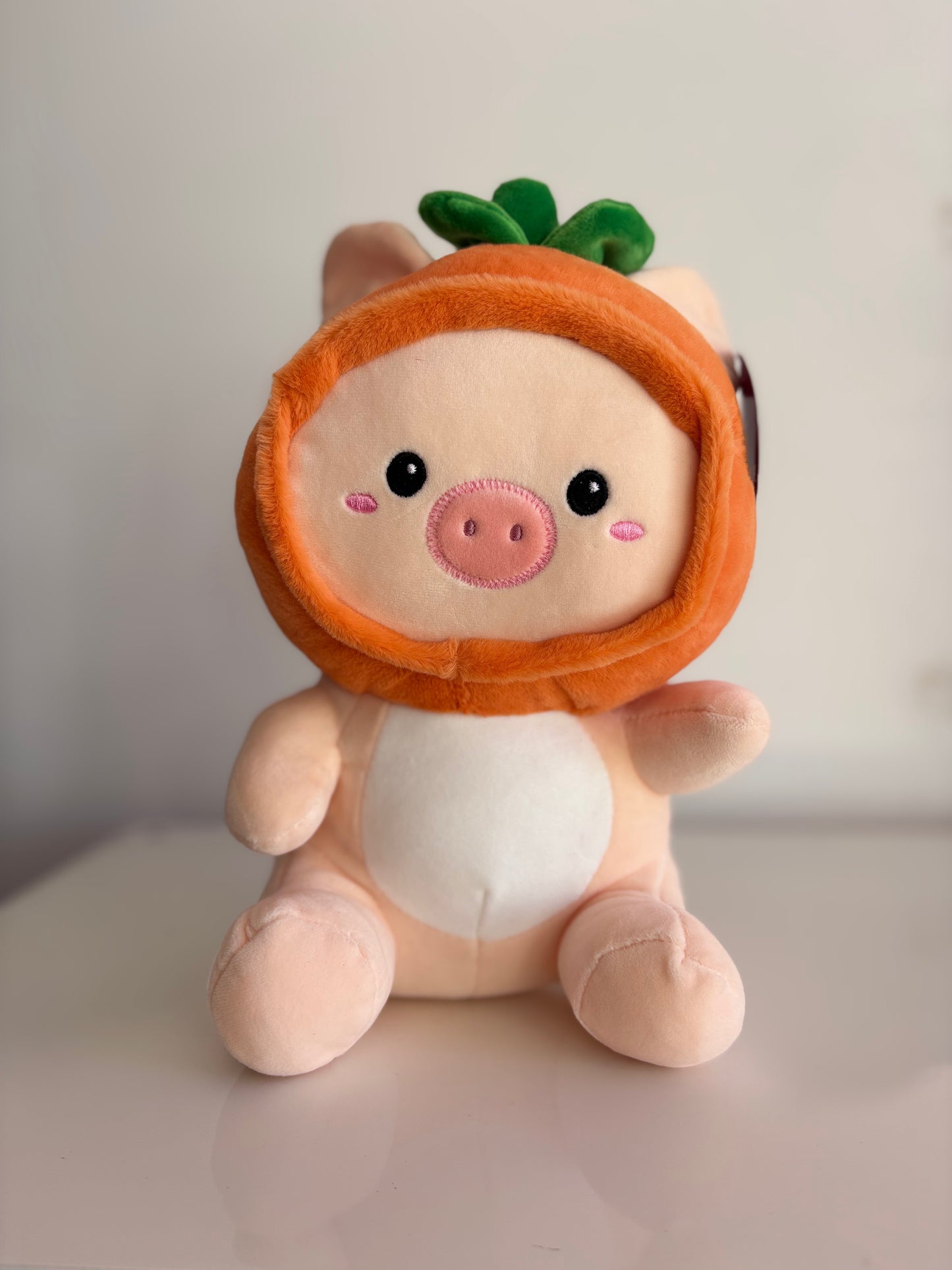 Carrot Pig Plush