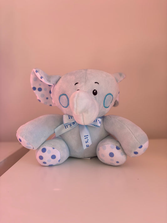 Blue Elephant Plush