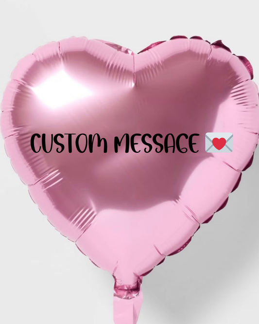 Custom Message Heart Balloon